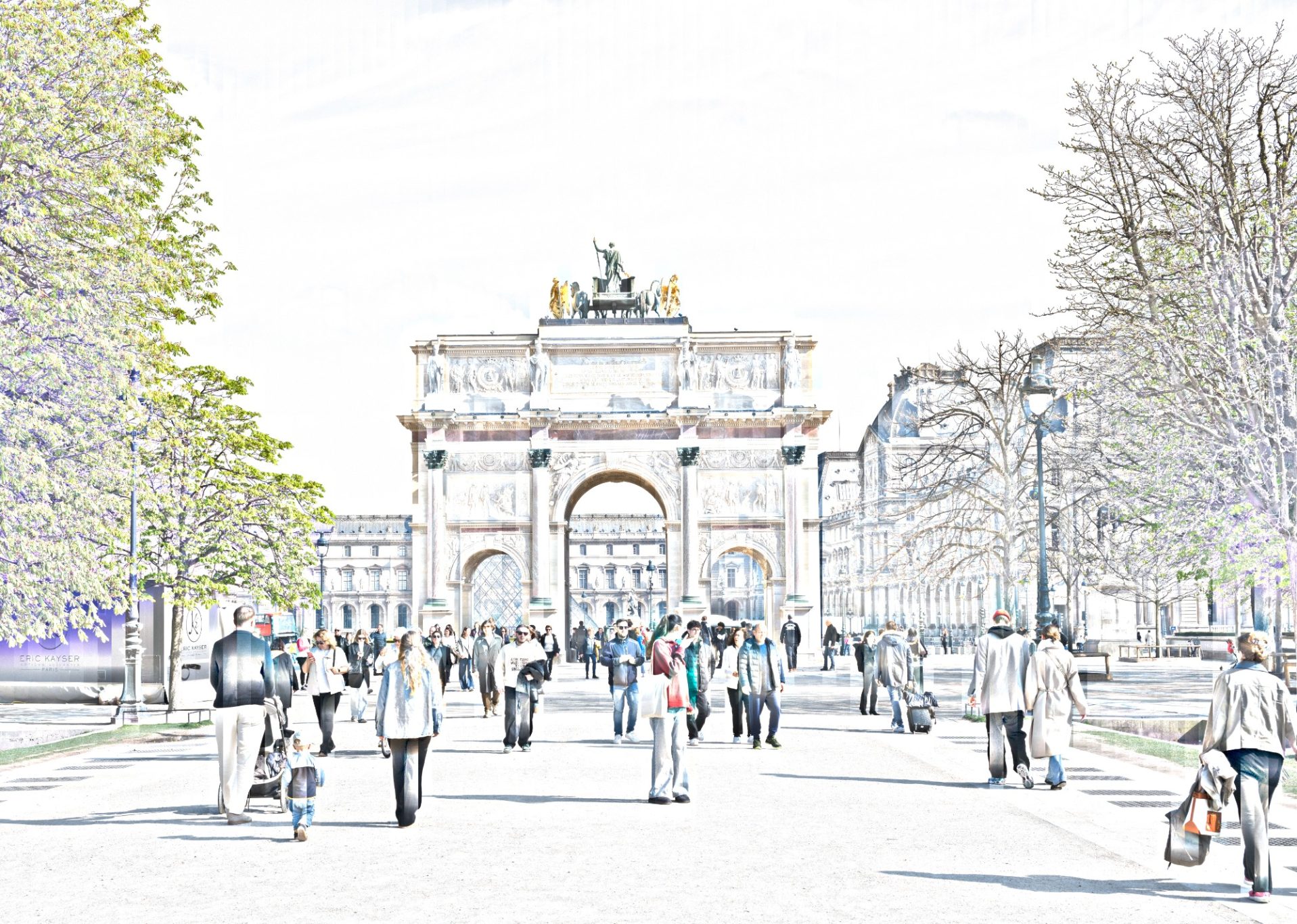 Auf dem Weg zum Louvre